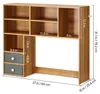 SucceBuy Schreibtisch-Bücherregal. 3-stufiger Produktbild-Vorschau 7