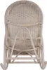 Rear view of a white wicker rocking chair. Produktbild-Vorschau