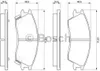 Bosch Bremsbelagsatz, Scheibenbremse  0 986 461 127 Produktbild-Vorschau 1