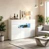 Merax Hochglanz Sideboard mit LED und 5 Metallbeinen, Produktbild-Vorschau 16