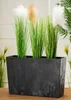 HowHomely 12L kvetináč Bloom 36 cm vysoký, kvetináč, čierny Náhľad obrázku produktu 1
