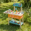 COSTWAY Dětská venkovní kuchyňka, dětská kuchyňka ze dřeva Náhled obrázku produktu 1