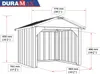 DURAMAX Maison pour tondeuses à gazon robotisées 63 x 63 Voir les images du produit 15