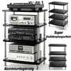 Étagère réglable, meuble Hi-Fi, meuble multimédia, meuble Voir les images du produit 1