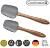 Coolinato 2tlg Set Kochlöffel Akazienholz mit Silikon Produktbild-Vorschau 2