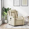 vidaXL Massagesessel Creme Stoff Produktbild-Vorschau 9