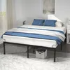 VOUNOT® Bettgestell 180x200 cm Metallbett mit Lattenrost Produktbild-Vorschau 1