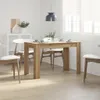 vidaXL Tavolo da pranzo Artisan oak 120x60x76 cm materiale Anteprima dell’immagine prodotto 2