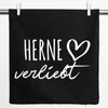 Huuraa Kissenbezug Herne verliebt 40x40cm Black Baumwolle Produktbild-Vorschau 1