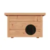 QLS Kattenhuis voor buiten, hout, 40x50x37 cm, inklapbaar Productafbeelding-voorbeeld 10