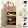 INONEFT Schuhschrank mit Schuhkipper, Rattan Schuhkommode, Produktbild-Vorschau 6