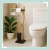 Set da bagno Relaxdays, A x L x P: 78,5 x 23 x 18 cm, legno Anteprima dell’immagine prodotto 3
