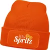 Damen Beanie Patch Strickmütze mit Spruch Aufdruck Team Produktbild-Vorschau 1