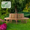 CLP Baumbank Novum rund teak Größe 250 cm Produktbild-Vorschau 3