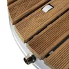 Mobile Gartendusche mit runder Holz-Plattform - Für Pool, Produktbild-Vorschau 6