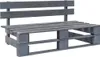 Outdoor-Bank Paletten Holz Grau Produktbild-Vorschau 1