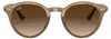 Ray-Ban RB2180, Erwachsener, Uni, Rund, Braun, Produktbild-Vorschau 4