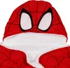 Close-up of a Spider-Man themed hooded blanket. Náhled obrázku produktu