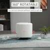 HOMCOM Drehbarer Ottoman-Fußhocker, runder Puffhocker, Produktbild-Vorschau 4