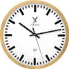 Holzwerk GOLDBERG (FUNK) moderne Bahnhof Holz Funk Wanduhr, Produktbild-Vorschau 1