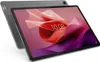 A Lenovo tablet is shown from a diagonal angle, displaying its screen with a colorful abstract wallpaper. The back of the tablet, with the Lenovo logo and camera, is also visible. Náhled obrázku produktu