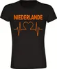 multifanshop Damen T-Shirt - Niederlande - Herzschlag, Produktbild-Vorschau 1