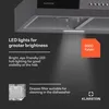 KlarsteinContempo 60 wyciąg podblatowy 60cm 200m³/h LED Podgląd zdjęcia produktu 4