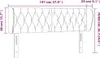 vidaXL Kopfteil mit Ohren Hellgrau 147x23x78/88 cm Samt Produktbild-Vorschau 8