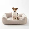 4L Textil MOLLY Hundebett aus Cord mit Rand, komplett Produktbild-Vorschau 2