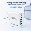 65W USB-C GaN Ladegerät – 6-Port Schnellladeadapter (3x Produktbild-Vorschau 8
