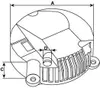 HC-Cargo Gleichrichter Lichtmaschine 50A für OPEL Corsa B Produktbild-Vorschau 3