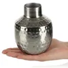 com-four® Vase aus Metall - Metallvase für Blumen - Deko Produktbild-Vorschau 2