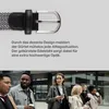elastický opasok ( dĺžka: 125 cm ) biely a čierny pletený Náhľad obrázku produktu 2