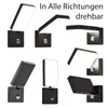 LED Aussenleuchten Bewegungsmelder schwenkbar | schwarz Produktbild-Vorschau 12