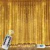 LED světelný závěs 3x3 m 300 teplá bílá USB 8 režimů Náhled obrázku produktu 1