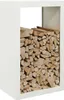 vidaXL Brennholzregal Weiß 60x40x100 cm Stahl Produktbild-Vorschau 3