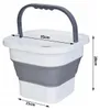 Verk 27716 Seau pliable en silicone 17 L, gris Voir les images du produit 6