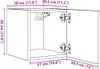 Pensile TV bianco 30,5x30x30 cm Anteprima dell’immagine prodotto 8