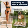 Rechteckige Bodendusche aus WPC für Garten, Pool, Sauna Produktbild-Vorschau 2
