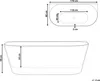 BELIANI Badewanne Weiß 170 x 79 cm Acryl-Oberfläche Produktbild-Vorschau 3