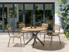 BELIANI Gartentisch Hellbraun Akazenholz Rund ⌀ 110 cm mit Produktbild-Vorschau 4