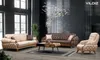 Dreisitzer Stoff Sofa Couch Polster Möbel Klassisch Produktbild-Vorschau 4