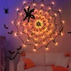 Halloween-Spinnennetz-Lichterkette – Plüsch – 70 LEDs – Produktbild-Vorschau 3