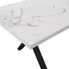 MODFU Table À Manger Avec Piètement Croisé Noir, Plateau Voir les images du produit 4