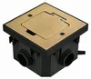 Prise encastrable en acier inoxydable IP44 avec couvercle Voir les images du produit 4