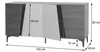 Zijtafel HWC-Q83, dressoir met deuren met 3D-structuur, Productafbeelding-voorbeeld 10