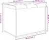 vidaXL Aufbewahrungsbank Sonoma-Eiche 62 x 42 x 45 cm Produktbild-Vorschau 7