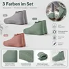 Wasserdichte Schuhüberzieher Silikon 3 Paar, rutschfest & Produktbild-Vorschau 4