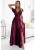 Numoco. Vestido de fiesta para mujer, color burdeos, talla Vista previa de la imagen del producto 1