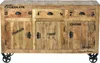 SIT Möbel Sideboard auf Rollen | 3 Schubladen und 3 Türen | Produktbild-Vorschau 2